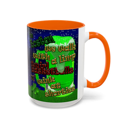celtics logo - Accent Mug ('snoops' background)