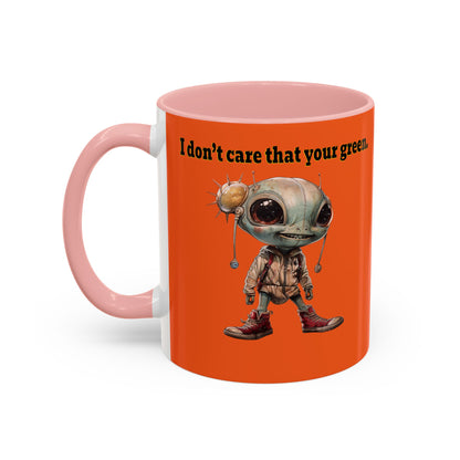 I don't care that your grey - Accent Mug (orange)