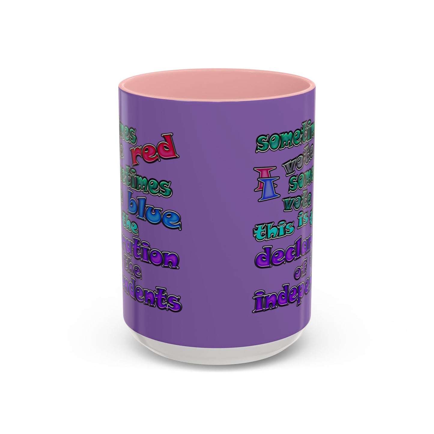 declaration of the independents - Accent Mug (light purple)