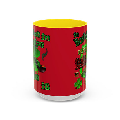 celtics logo - Accent Mug (dark red)