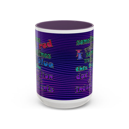 declaration of the independents - Accent Mug (purple wave)