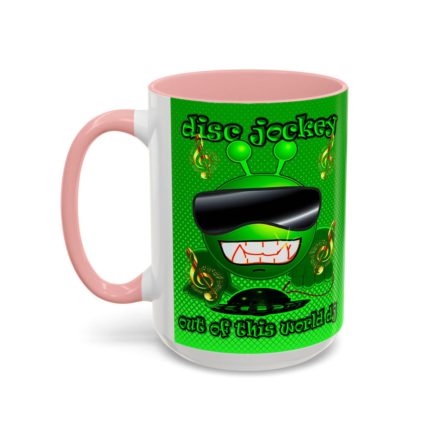 disc jockey - Accent Mug (logo green)