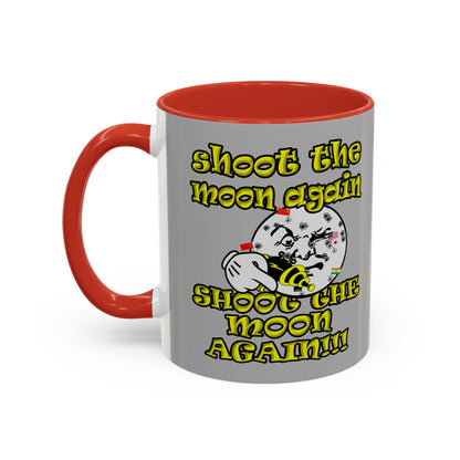 shoot the moon again - Accent Mug (light grey)