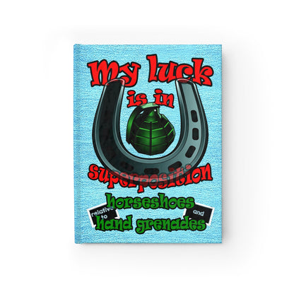 my luck - journal-blank (faded blue)