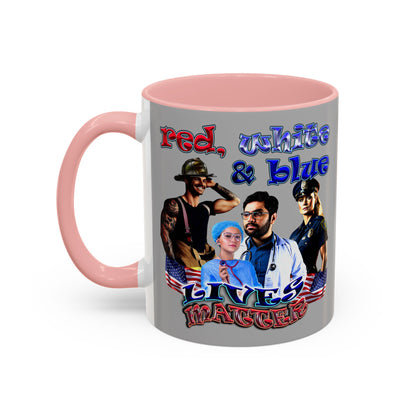 rw&b lives matter - Accent Mug (light grey)