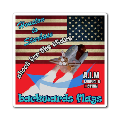 shoot for the stars - Magnets - (red)