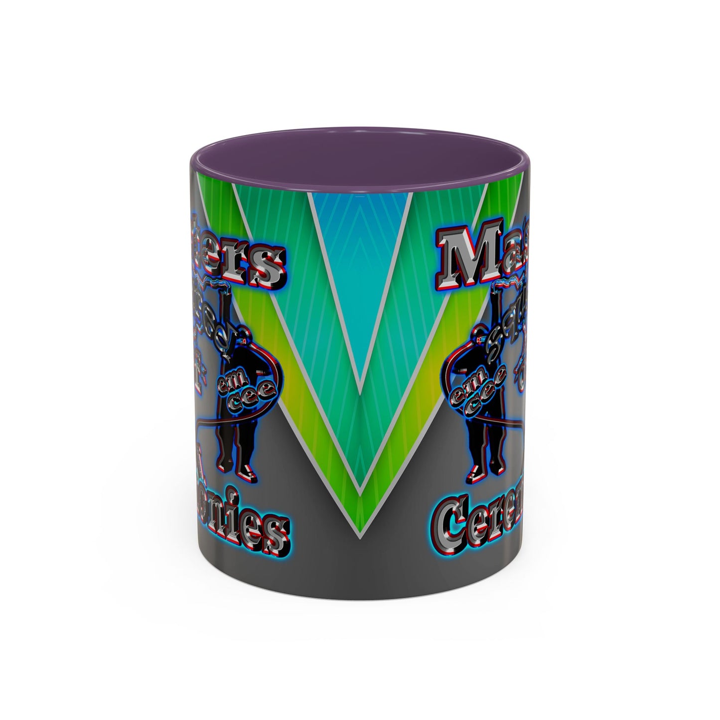 em cee squared - Accent Mug (rainbow split)