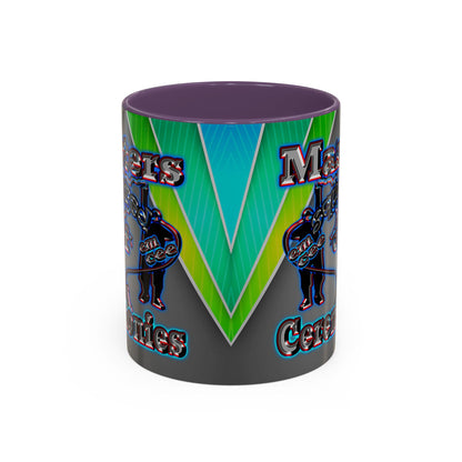 em cee squared - Accent Mug (rainbow split)