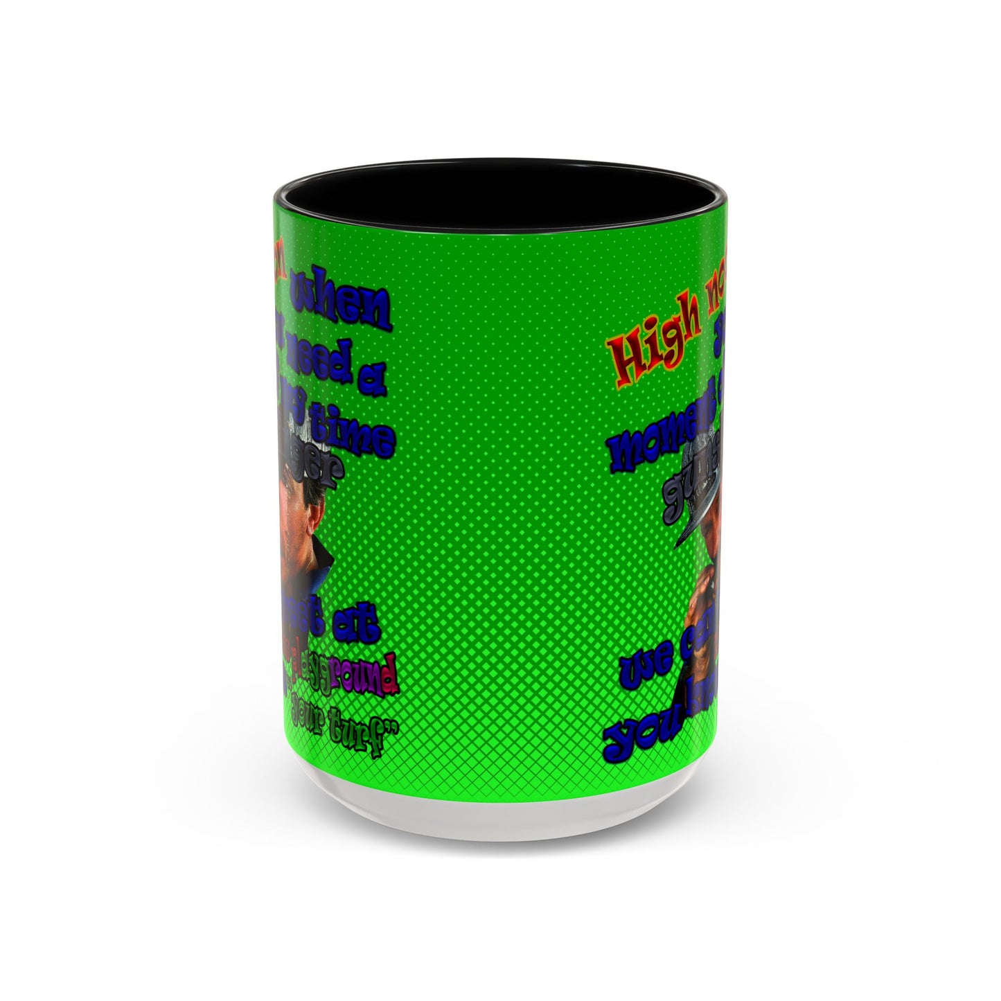 high noon - Accent Mug (logo green)