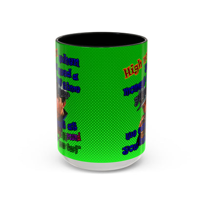 high noon - Accent Mug (logo green)
