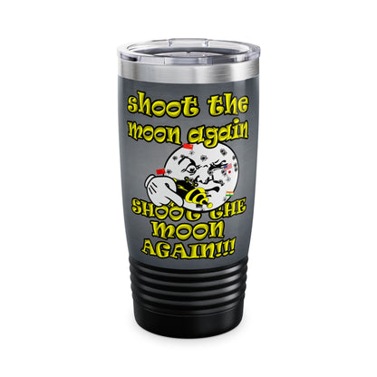 shoot the moon again - Ringneck Tumbler, 20oz (grey-light grey)