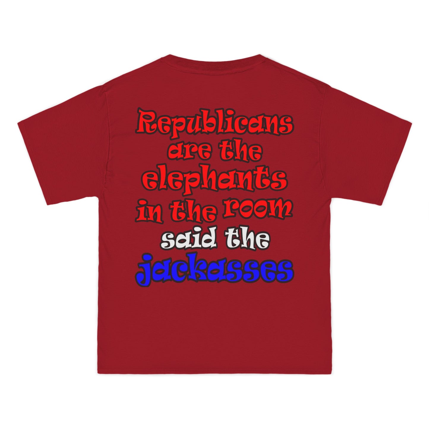 donkeys and elephants - Beefy-T®  Short-Sleeve T-Shirt