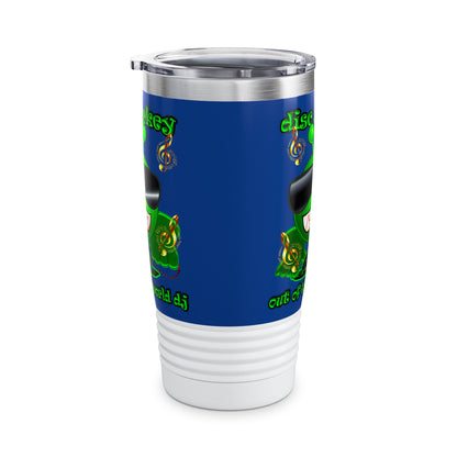 disc jockey - Ringneck Tumbler, 20oz (dark blue)