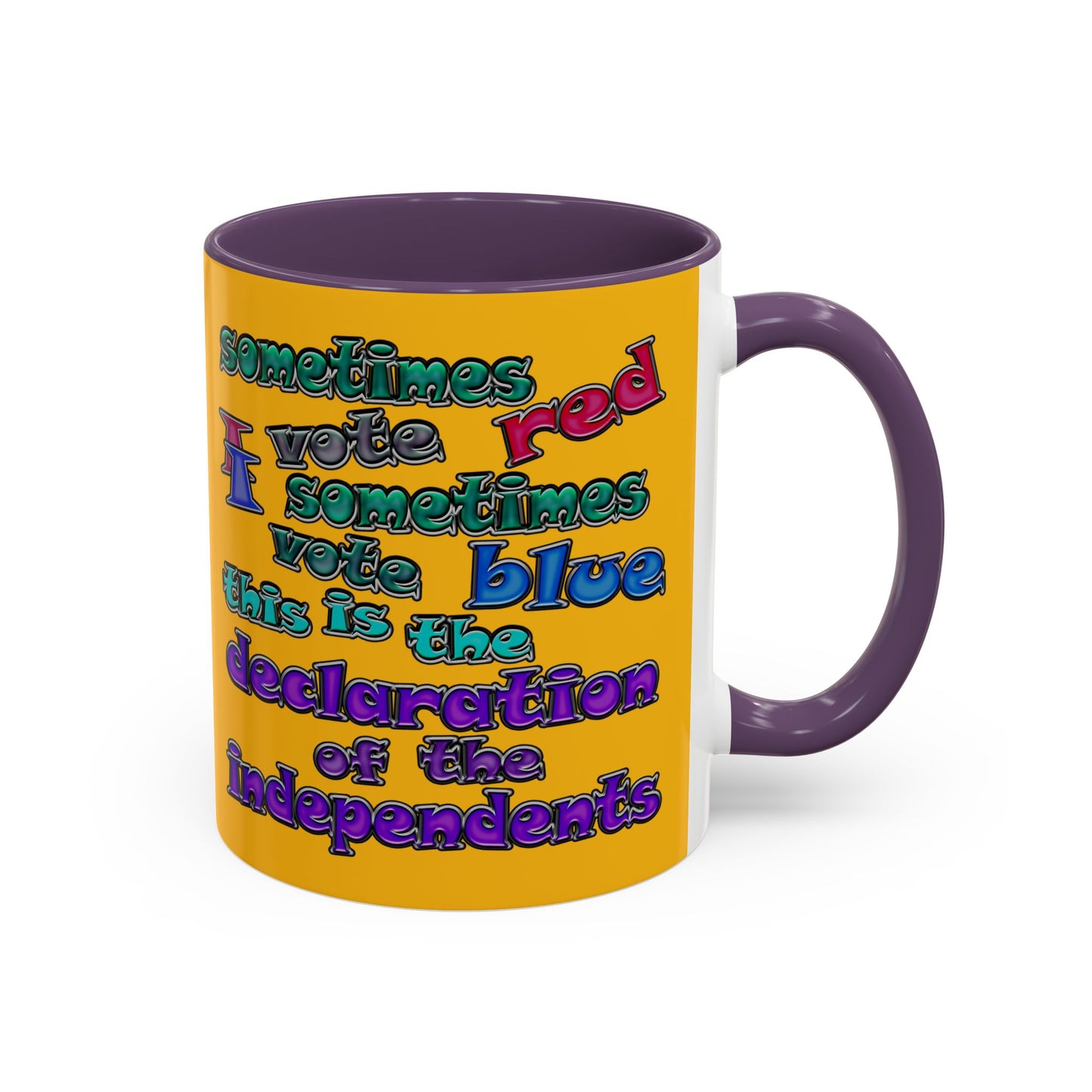 declaration of the independents - Accent Mug (yellow)
