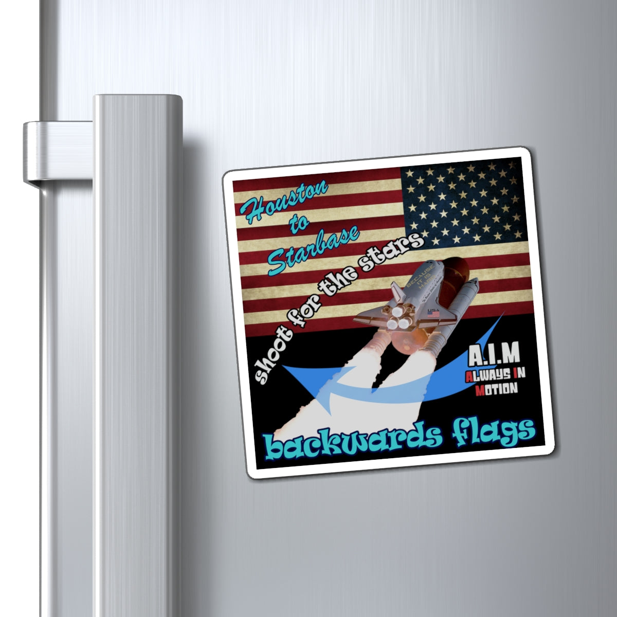 shoot for the stars - Magnets - (black)