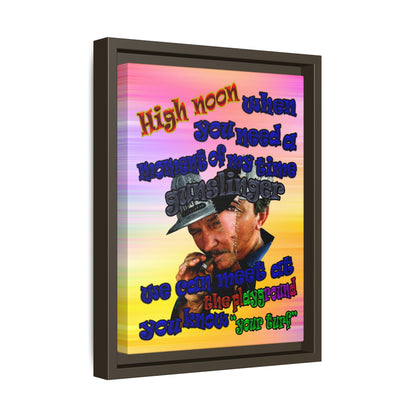 high noon - framed canvas art (color blur)