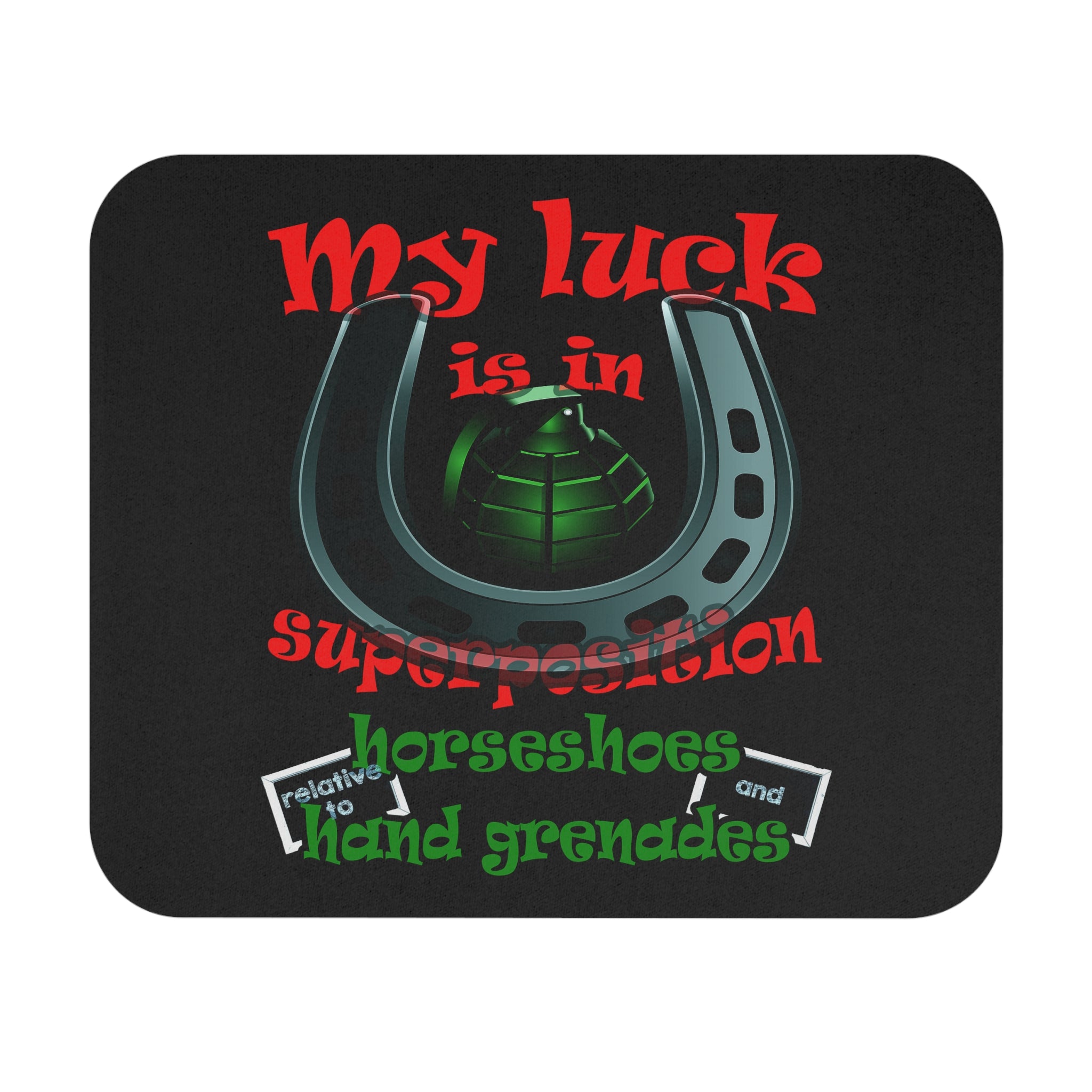 my luck - Mouse Pad (Rectangle) (black)
