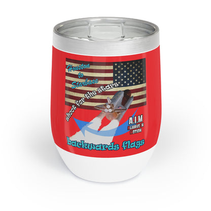 shoot for the stars - Chill Wine Tumbler (red)