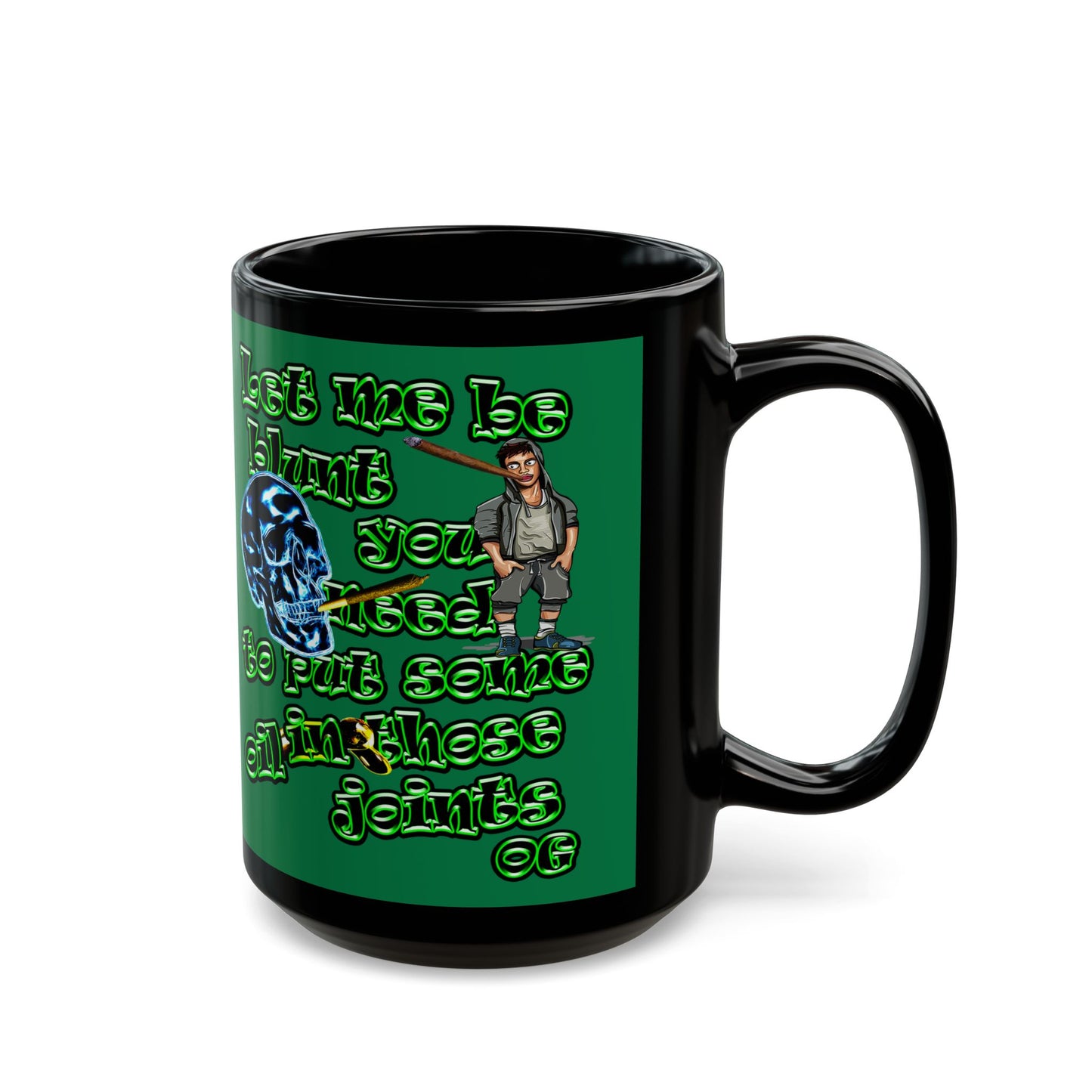 og - Black Mug (dark green)