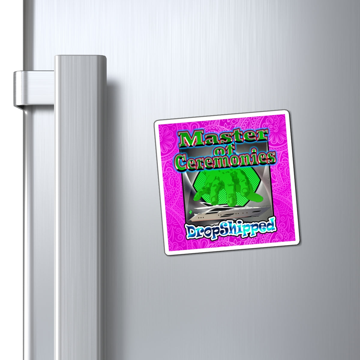 logo - Magnets - (pink swirl)