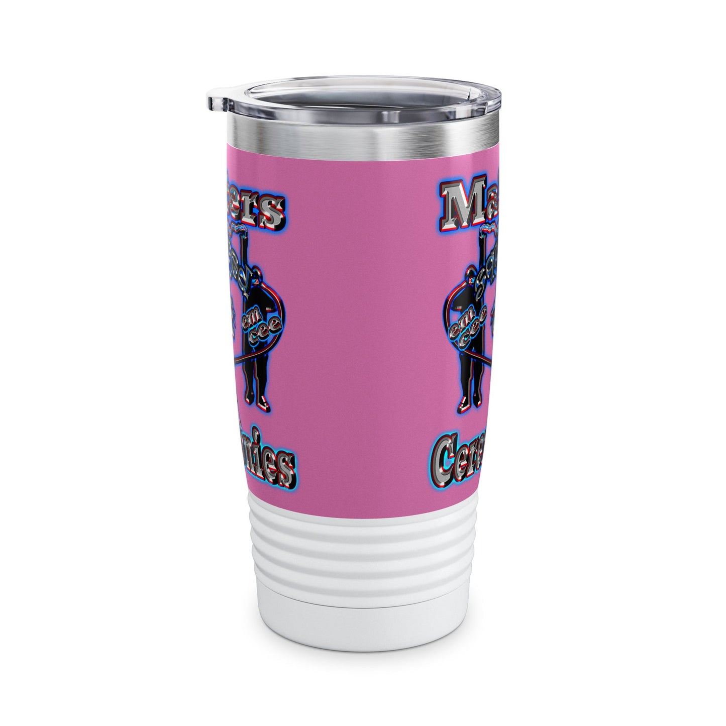 em cee squared - Ringneck Tumbler, 20oz (light pink)