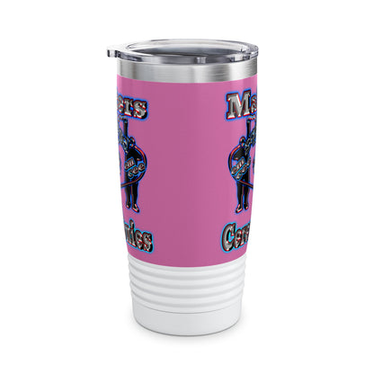 em cee squared - Ringneck Tumbler, 20oz (light pink)