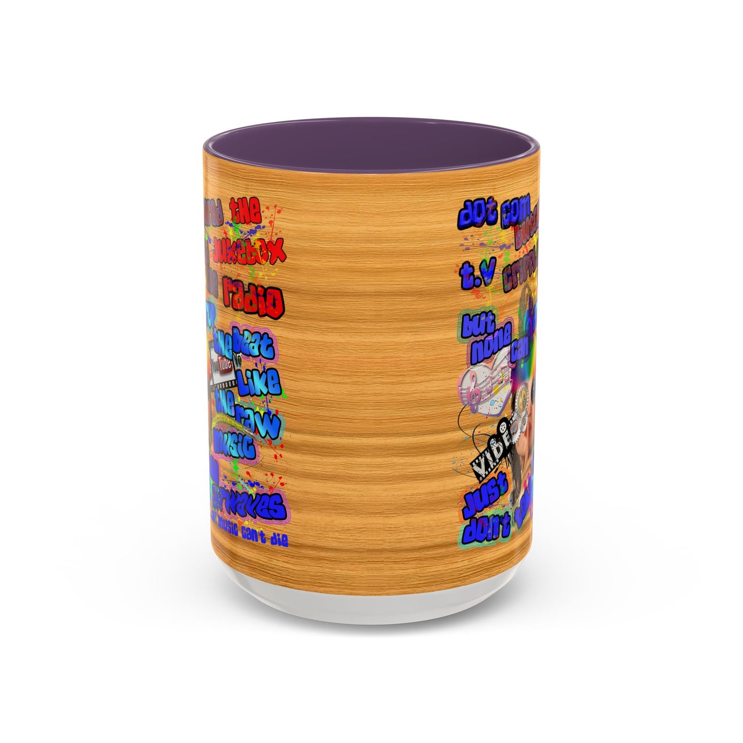drop the beat - Accent Mug (butterscotch wood finish)