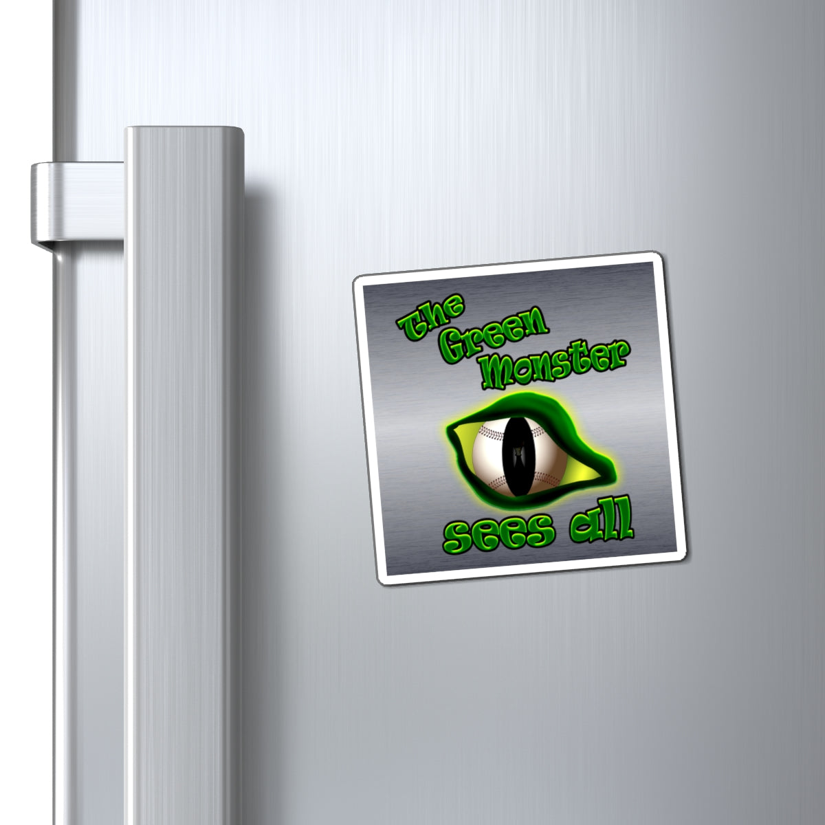green monster - Magnets - (brushed nickel)