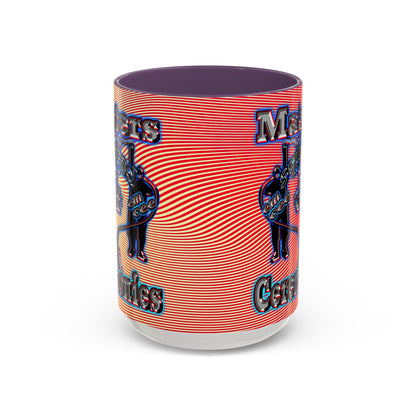 em cee squared - Accent Mug (yellow-orange wave)