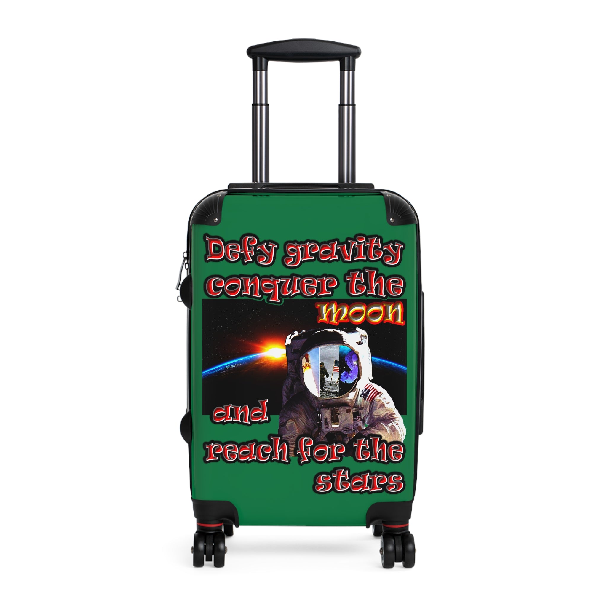 defy conquer reach - Suitcase (dark green)