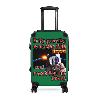 defy conquer reach - Suitcase (dark green)