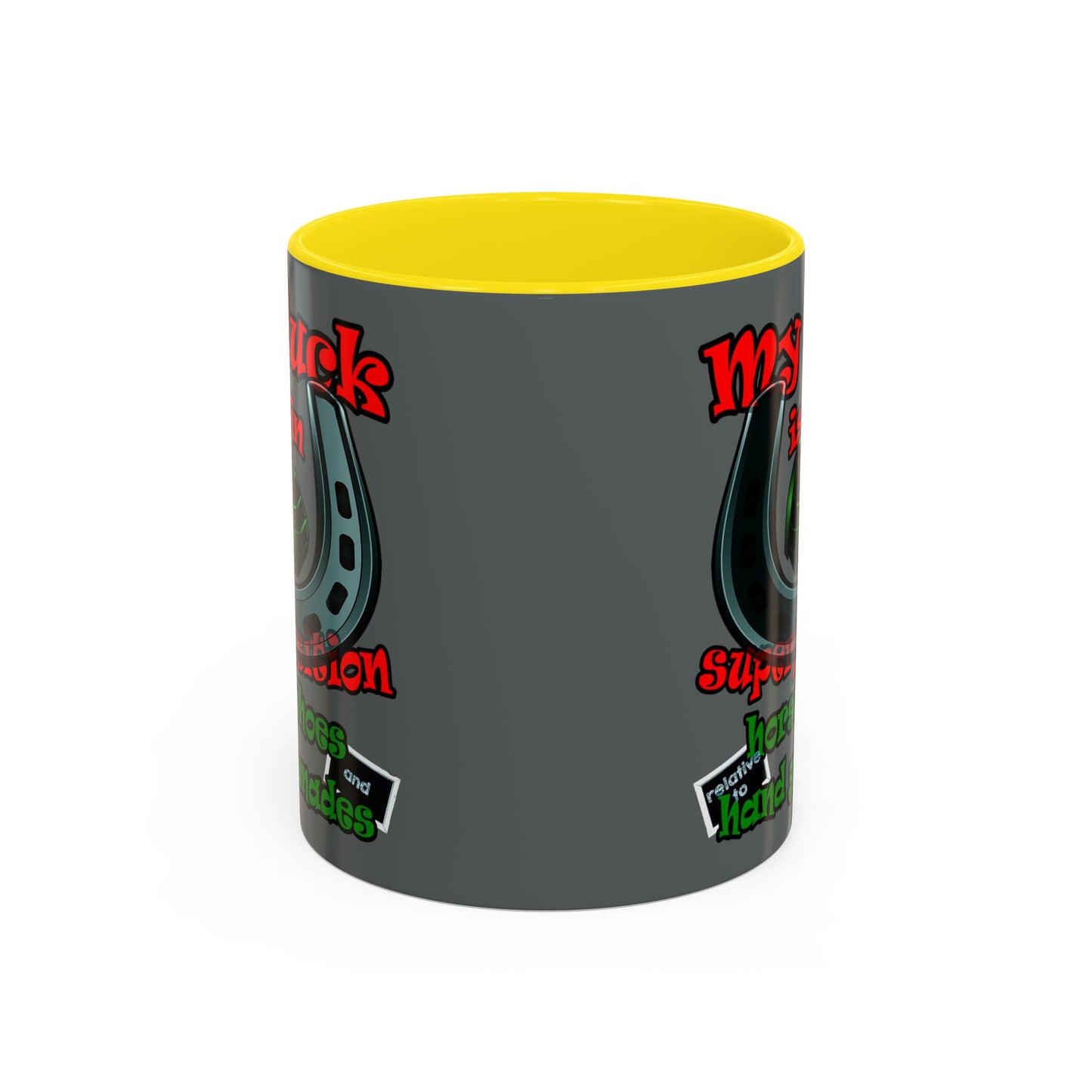 my luck - Accent Mug (dark grey)