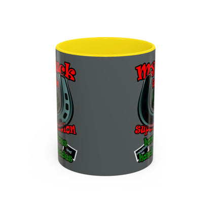my luck - Accent Mug (dark grey)
