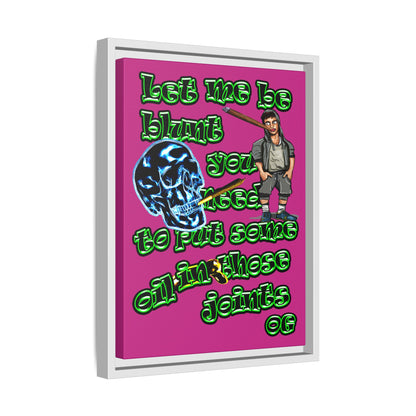 og - framed canvas art (pink)