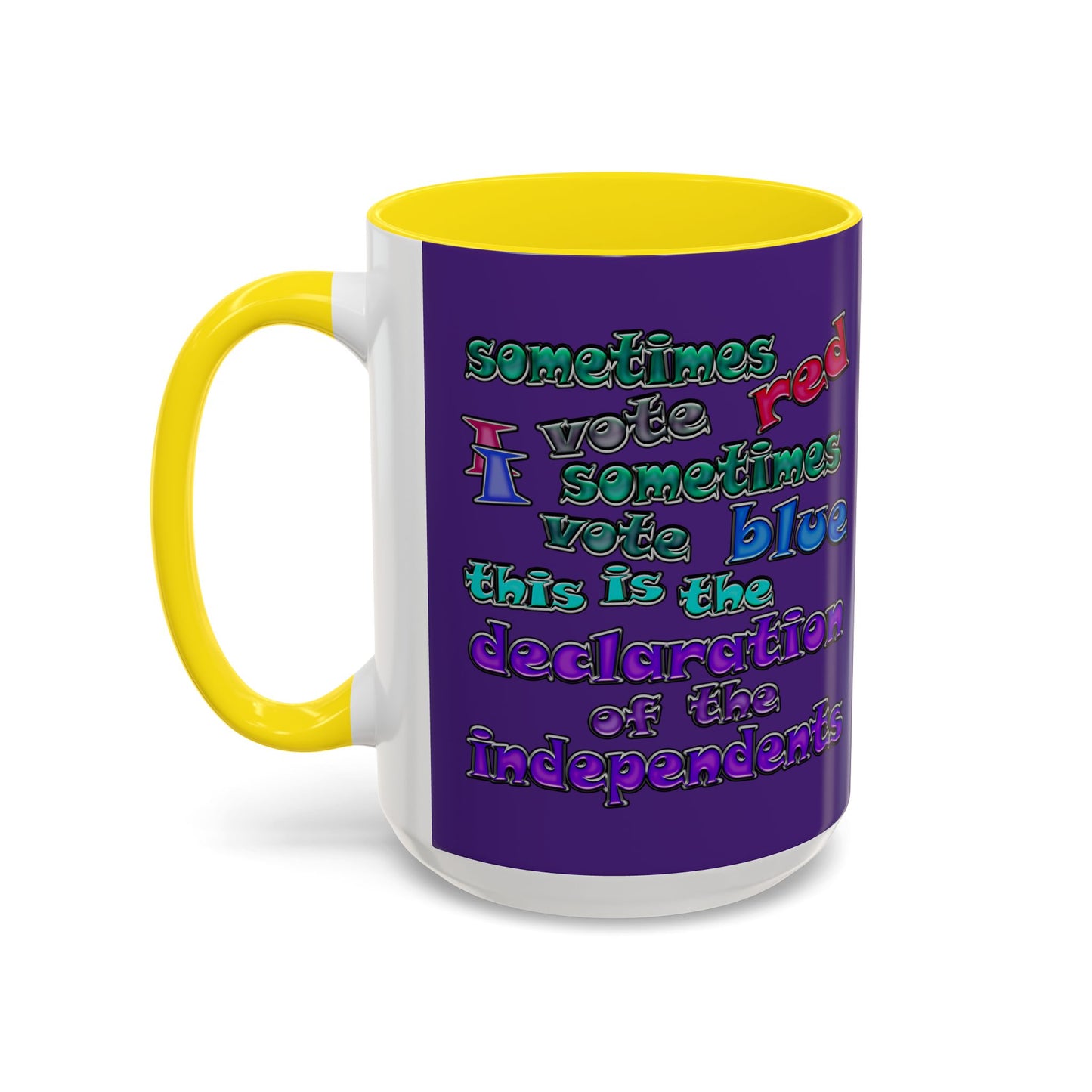declaration of the independents - Accent Mug (purple)