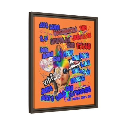 drop the beat - framed canvas art (crusta)