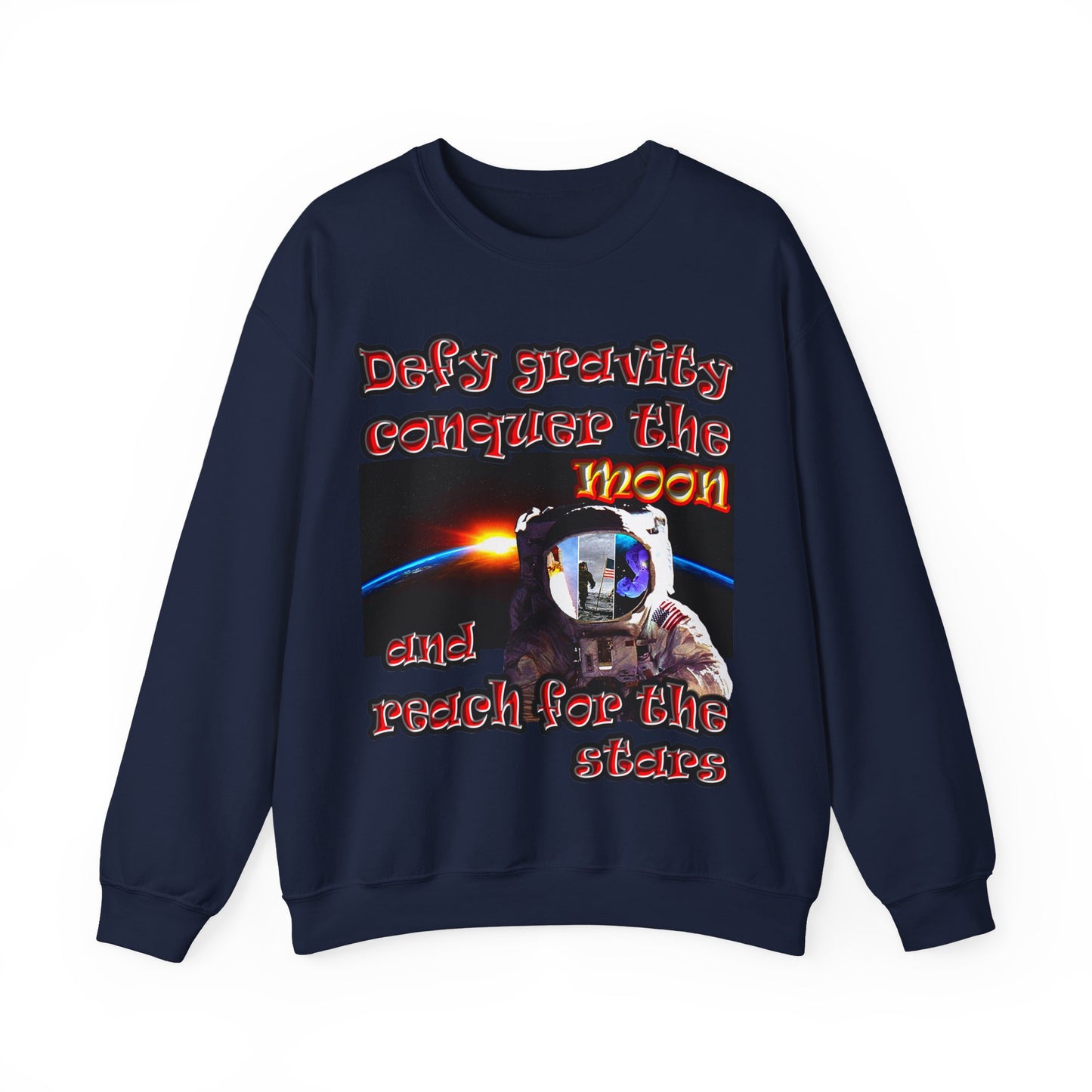 defy conquer reach - Unisex Heavy Blend™ Crewneck Sweatshirt
