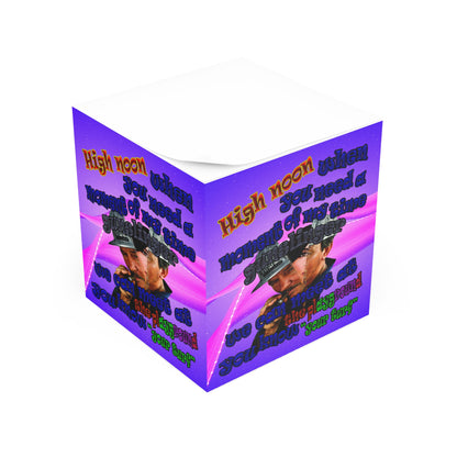 high noon - note cube (purple-pink wave)