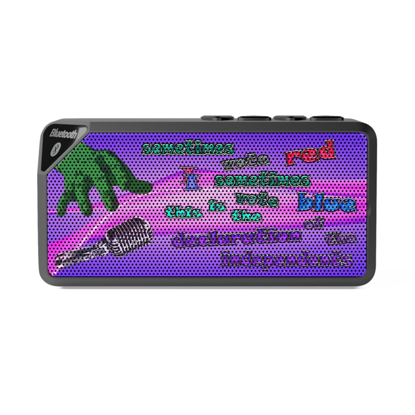 declaration of the independents - Jabba Bluetooth Speaker (purple-pink wave)