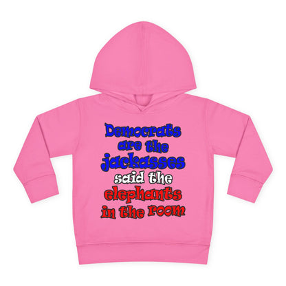donkeys and elephants - Toddler Pullover Fleece Hoodie