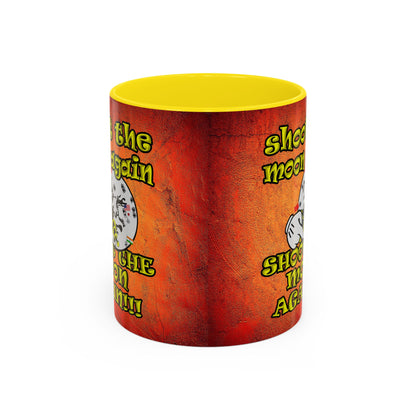 shoot the moon again - Accent Mug (burnt orange)