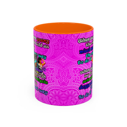 doggystyle - Accent Mug (pink swirl)