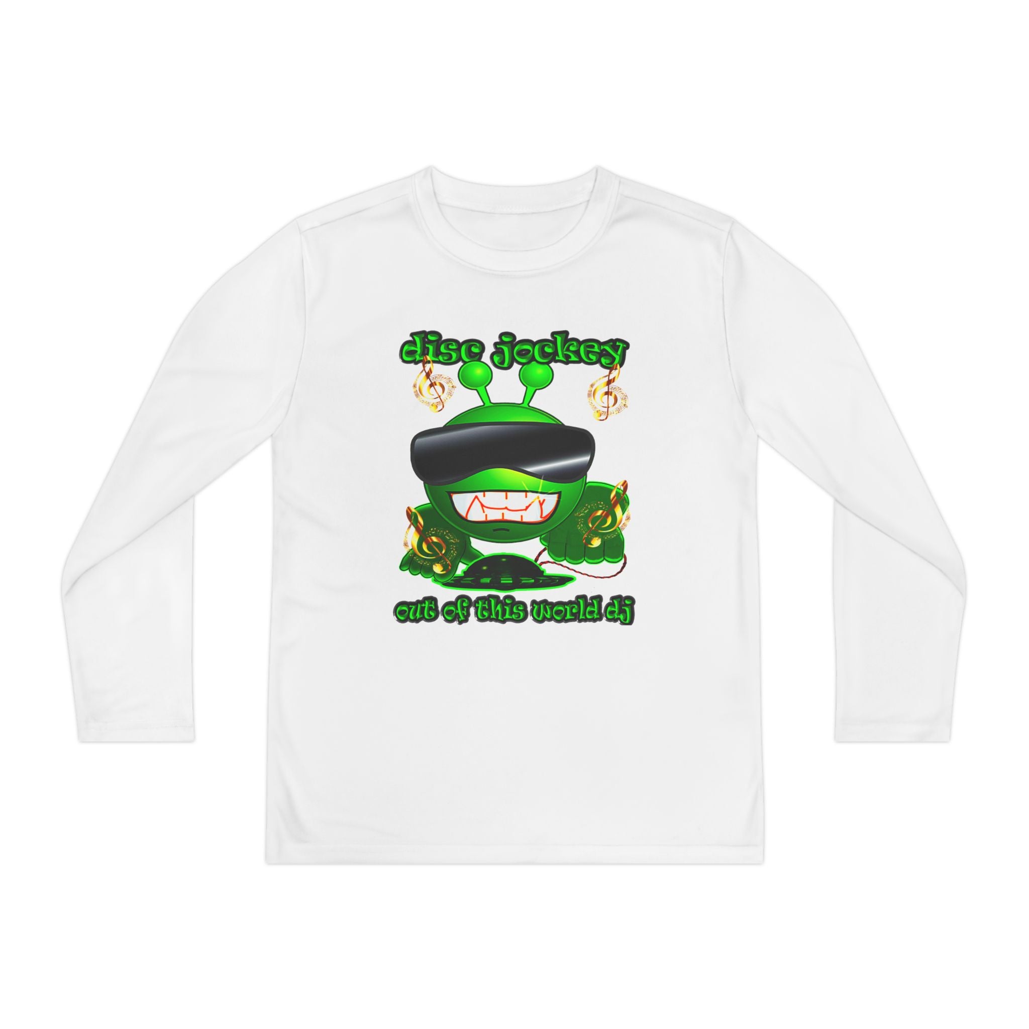 disc jockey - Youth Long Sleeve Competitor Tee