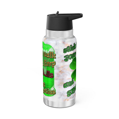 celtics logo - Gator Tumbler, 32oz  (white marble)