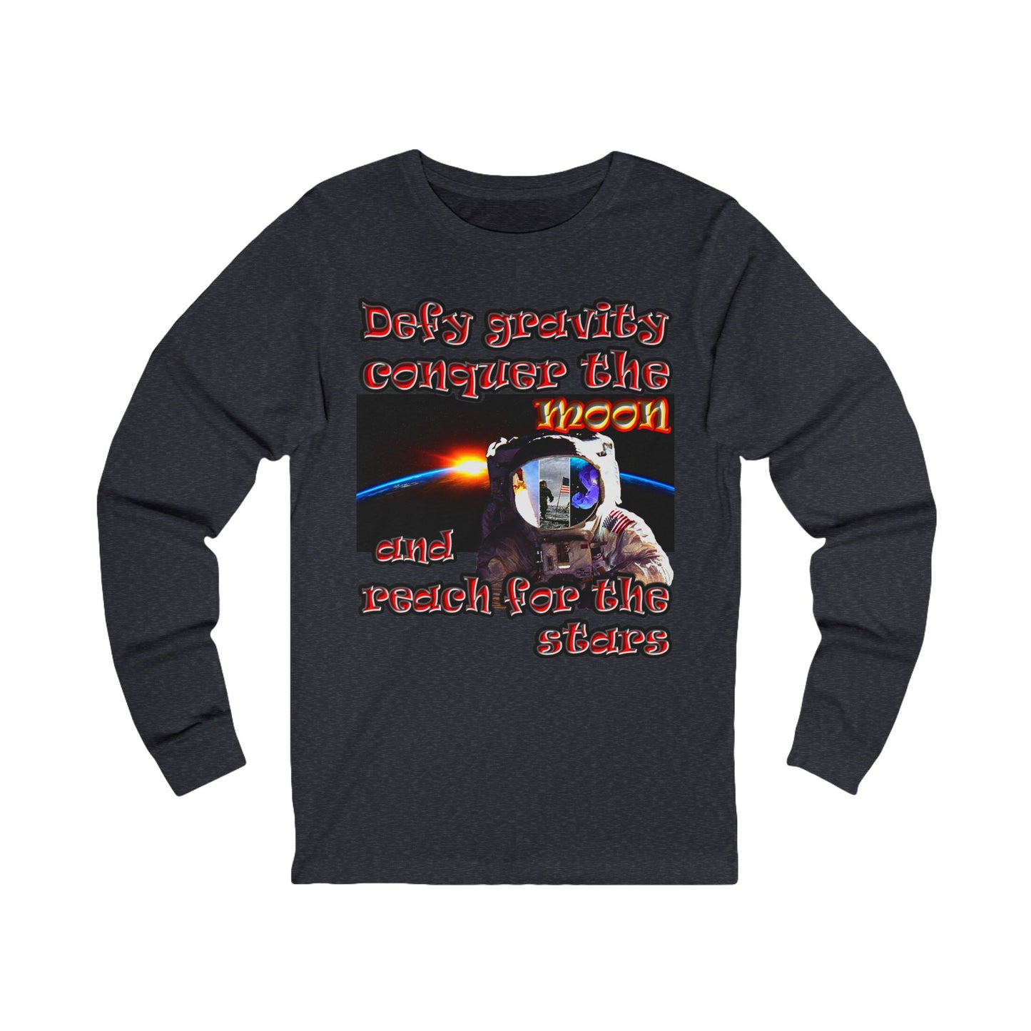 defy conquer reach - Unisex Jersey Long Sleeve Tee