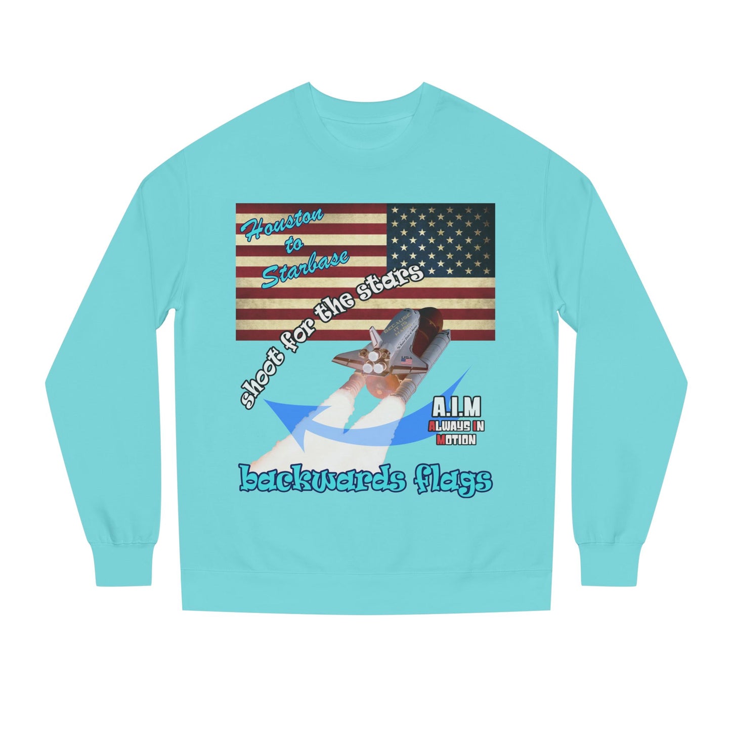 shoot for the stars - Unisex Crew Neck Sweatshirt