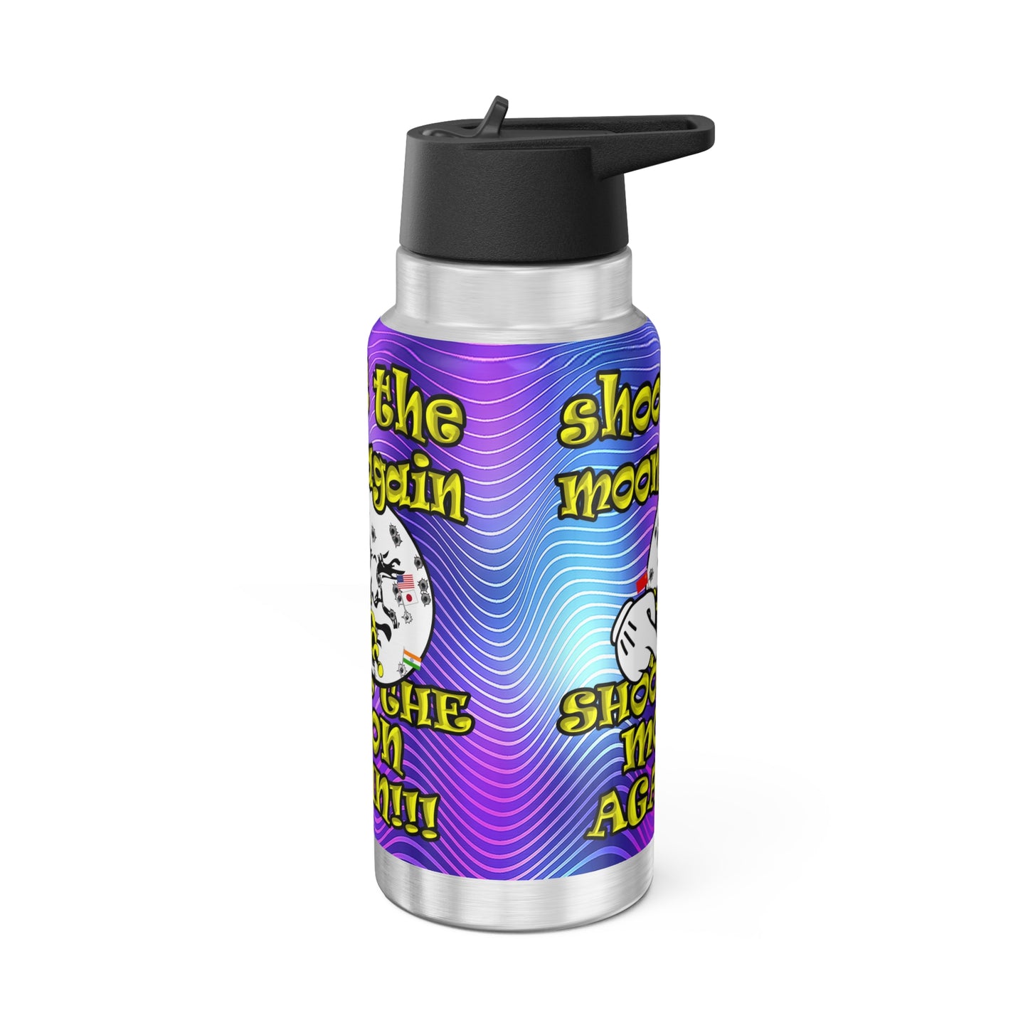 shoot the moon again - Gator Tumbler, 32oz  (purple wave)