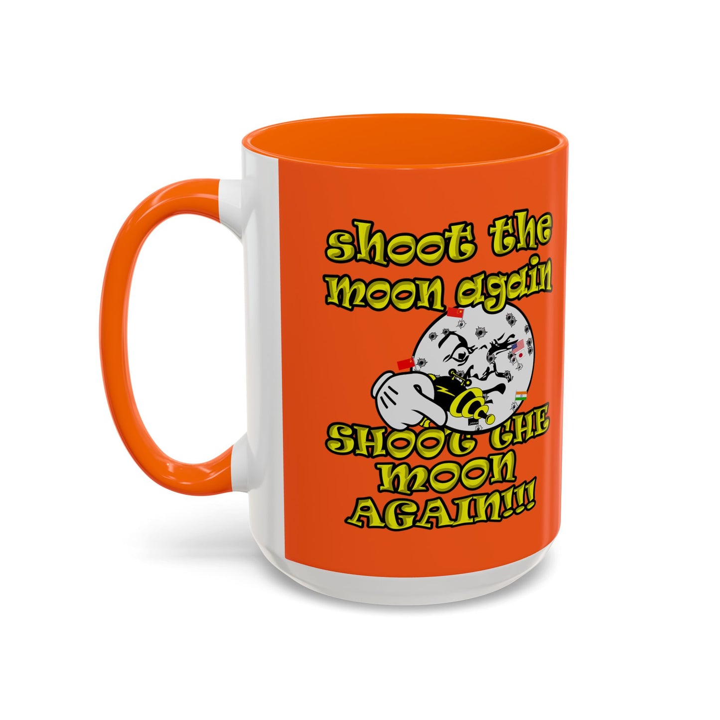 shoot the moon again - Accent Mug (orange)
