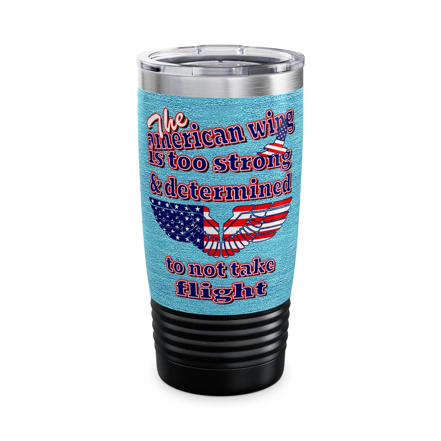 american wing - Ringneck Tumbler, 20oz (faded blue)
