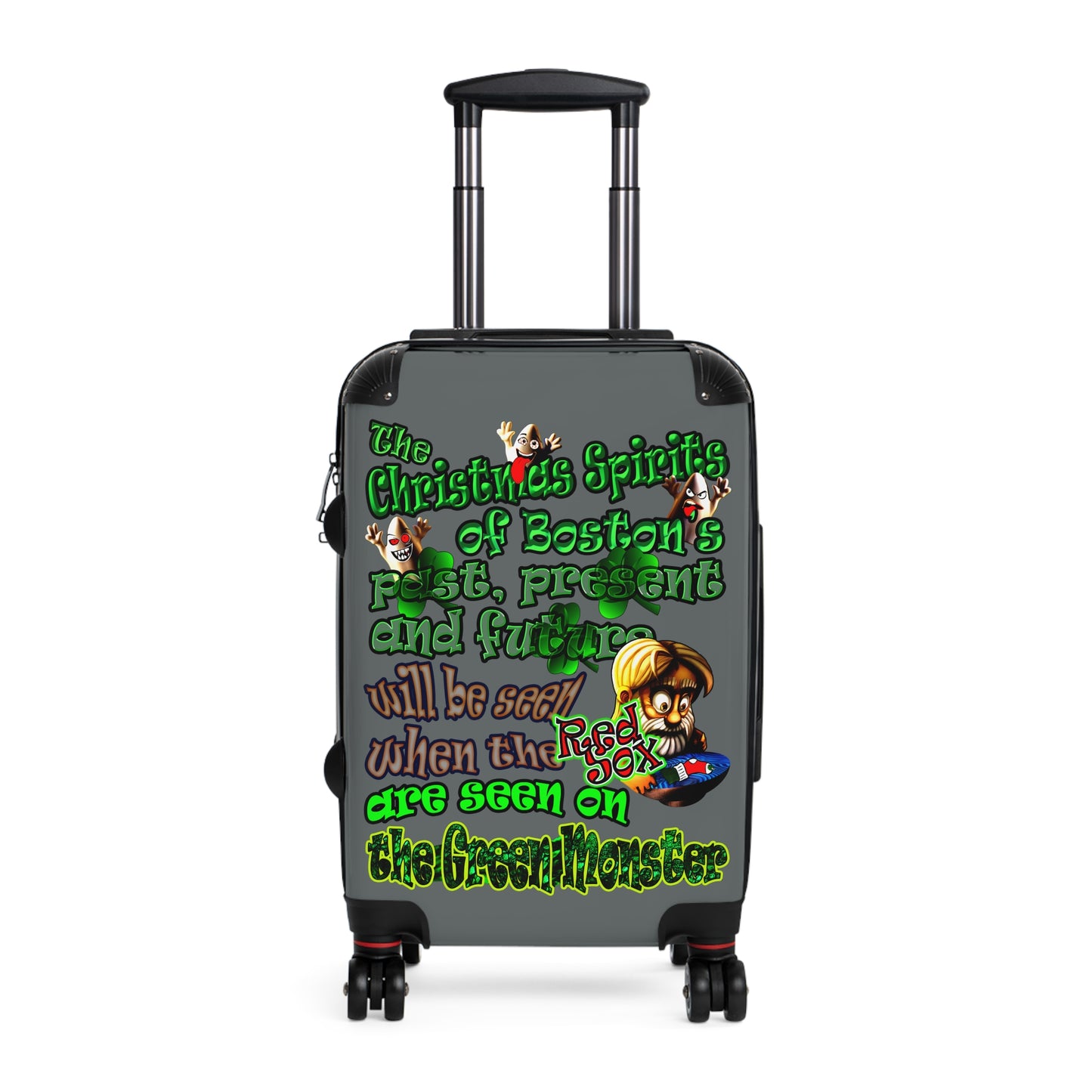 christmas spirits of boston - Suitcase (dark grey)